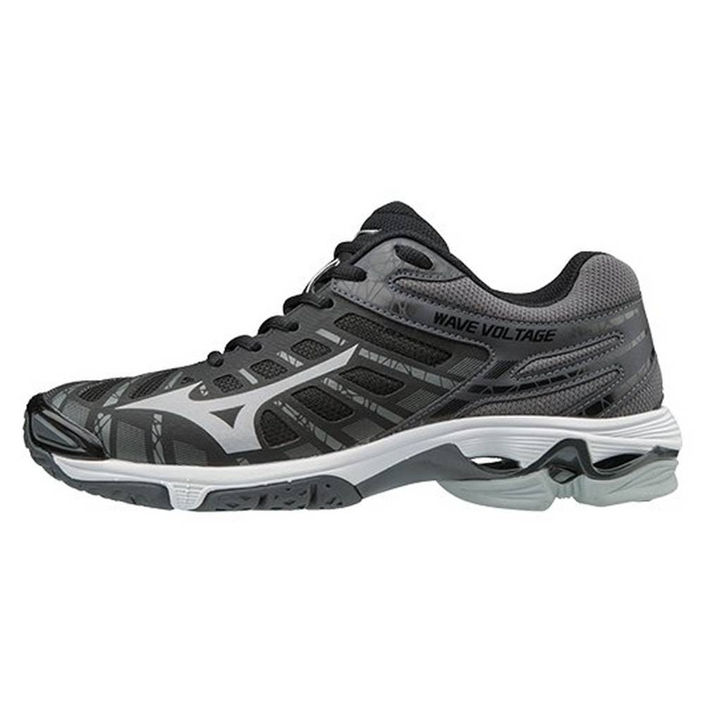 Womens Mizuno Wave Voltage Volleyball Shoes Black/Silver Philippines (AUYHEI752)